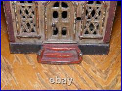 1869 Cast Iron J&e Stevens Hall's Excelsior Bank Good Bank Take A Look
