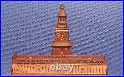 1875 Independence Hall Cast Iron Still Bank. Original finish. Enterprise Mfg
