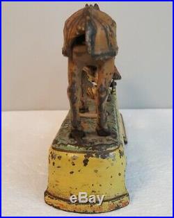 1879 Always Did'Spise A Mule Cast Iron Mechanical Coin Bank For Parts or Repair