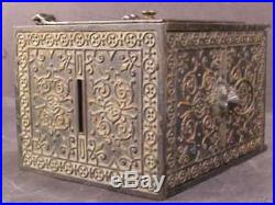 1880s Keyser &Rex BIG 500 Cast Iron Security Safe Deposit Bank Combination Toy