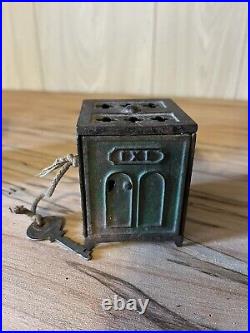 1881 IXL Antique Original Cast Iron Coin Bank Original Key Very Rare