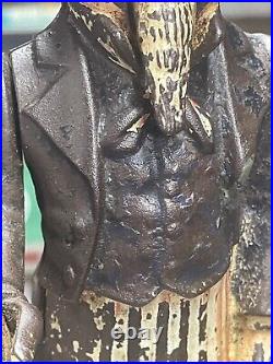 1886 CAST IRON MECHANICAL BANK UNCLE SAM Selling For Parts See Description