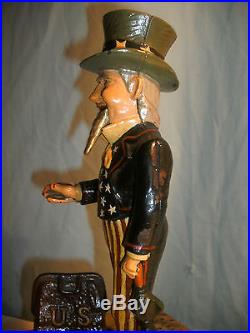 1886 VINTAGE UNCLE SAM COIN BANK, NOT A REPRODUCTION, AN ORIGINAL