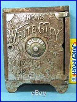 1892/'93 White City Puzzle Safe Columbian Expo Bank Guaranteed Authentic Bk 77