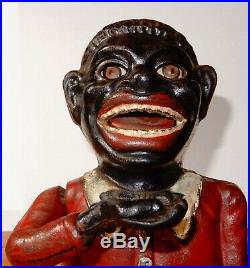 1892 cast-Iron Jolly Mechanical Bank, perfect cond, with at least 95% orig. Paint
