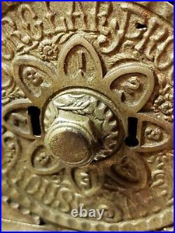 1897 Antique J&E Stevens #40 Key Combination Burglar Proof Bank Safe Cast Iron