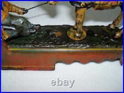 1897 Cast Iron Toy Mechanical Bank Always Did'Spise A Mule Working