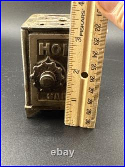 1900 CAST IRON HOME SAFE COMBINATION FLOOR SAFE FIGURAL STILL BANK By KENTON 1900 CAST IRON HOME SAFE COMBINATION FLOOR SAFE FIGURAL STILL BANK By KENTON