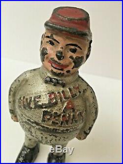 1906 Hubley Original Billy Bounce Give Billy A Penny Cast Iron Still Coin Bank
