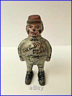 1906 Hubley Original Billy Bounce Give Billy A Penny Cast Iron Still Coin Bank