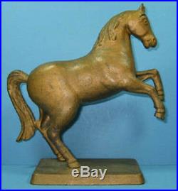 1910/34 Prancing Horse On Base Cast Iron Bank Guaranteed Authentic Sale CI 548