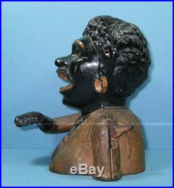 1911 Dinah Cast Iron Mechanical Bank Original Authentic & Old On Sale CI 726