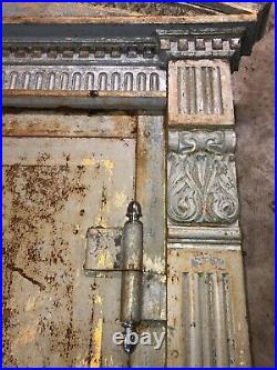 1913 Vintage Diebold Decorative Cast Iron Bank Vault Safe Door INCREDIBLE PATINA