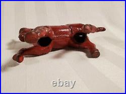 1920's A. C. Williams Cast Iron Horse Pony Still Coin Bank Original Red Paint