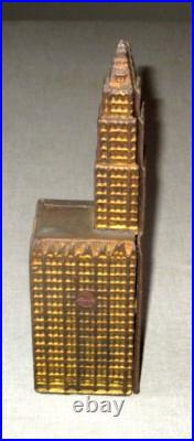 1920's Kenton Cast Iron Toys- Still Bank- Woolworth Building-8 Org Antique Toy