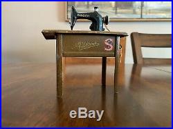 1920s Still Bank German Tin Toy And Cast Iron Singer Sewing Machine