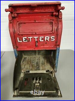 1930 Cast Iron US Mailbox Letter Drop Hebert Manufacturing Company Franklin NH