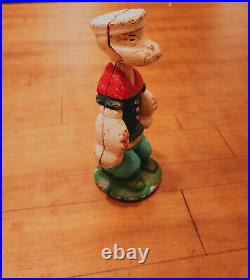 1930's Antique Collectible Cast Iron Popeye, Olive, and Wimpy Banks