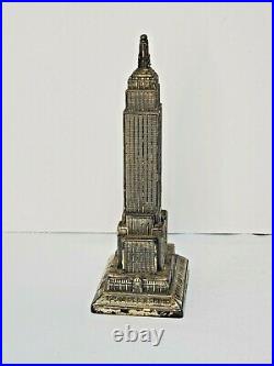 1930's Empire State Building Cast Metal Dime Savings Bank New York City