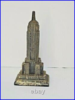 1930's Empire State Building Cast Metal Dime Savings Bank New York City