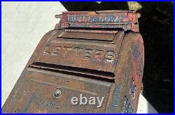 1940 Carlisle Foundry Cast Iron US Mailbox Letter Drop