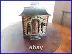 19th Century Antique cast iron Home mechanical bank
