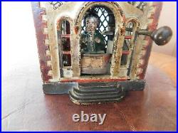 19th Century Antique cast iron Home mechanical bank