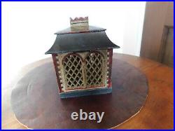 19th Century Antique cast iron Home mechanical bank