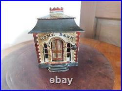 19th Century Antique cast iron Home mechanical bank