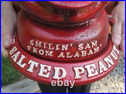 27 Pound Cast Iron Coin Bank SMILIN' SAM FROM ALABAM THE SALTED PEANUT MAN