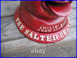 27 Pound Cast Iron Coin Bank SMILIN' SAM FROM ALABAM THE SALTED PEANUT MAN