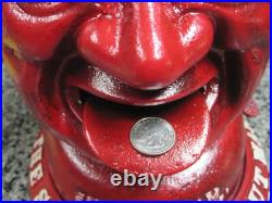 27 Pound Cast Iron Coin Bank SMILIN' SAM FROM ALABAM THE SALTED PEANUT MAN