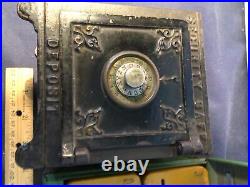 3 Antique Vintage Cast Iron, Metal Coin Money Banks