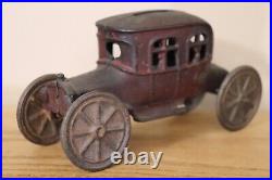 4 Passenger Auto cast iron still bank circa 1912-1931