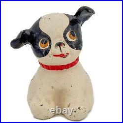 5 Vtg Antique Hubley FIDO Painted Cast Iron Dog Puppy GIFT Cute Bank ADORABLE