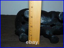 8 Long Cast Iron Black Pig Coin Bank