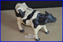 ANTIQUE CAST IRON COW STILL BANK vintage NR Farm found at Estate Auction in PA