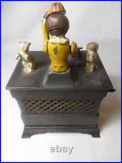 ANTIQUE CAST IRON ORGAN BANK MECHANICAL BANK BY Kyser & Rex c. 1882