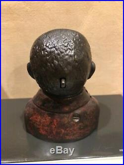 ANTIQUE Cast Iron Keyser and Rex Uncle Tom mechanical bank late 1800s original