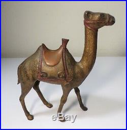 ANTIQUE LARGE SIZE A. C. Williams Figural Toy CAMEL CAST IRON STILL BANK