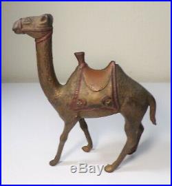 ANTIQUE LARGE SIZE A. C. Williams Figural Toy CAMEL CAST IRON STILL BANK