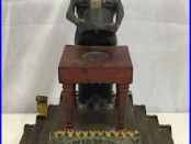 Antique Mechanical Magician Bank J & E Stevens Co Patented 1901 Cast Iron