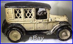 ARCADE Black & White Cab Bank Cast Iron 1920's Hubley Kenton