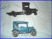 ARCADE FORD MODEL T BANK touring car and EXPRESS TRUCK chassis cast iron antique