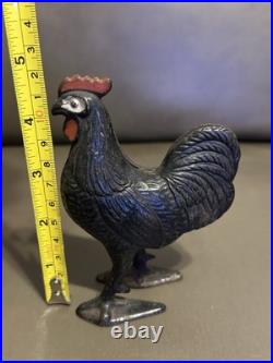 A. C. Williams Cast Aluminum ROOSTER 4? Still Penny Bank 1910 1934 Vintage