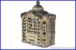 A. C. Williams ca. 1899 Cast Iron Domed Bank Still Penny Coin Bank
