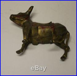 A. C. Willilams Antique Cast Iron Large Donkey or Burro Still Penny Bank
