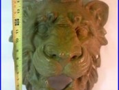 Amazing Antique Cast Iron LION HEAD Wall Hanging Mpls MN Bank Art Sculpture