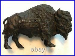 Amherst Stoves Vintage Cast Iron Buffalo Advertising Bank