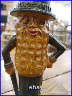 Antique 11 Planters Mr. Peanut Cast Iron Bank WithPainted Antique Finish 6 LBS Antique 11 Planters Mr. Peanut Cast Iron Bank WithPainted Antique Finish 6 LBS